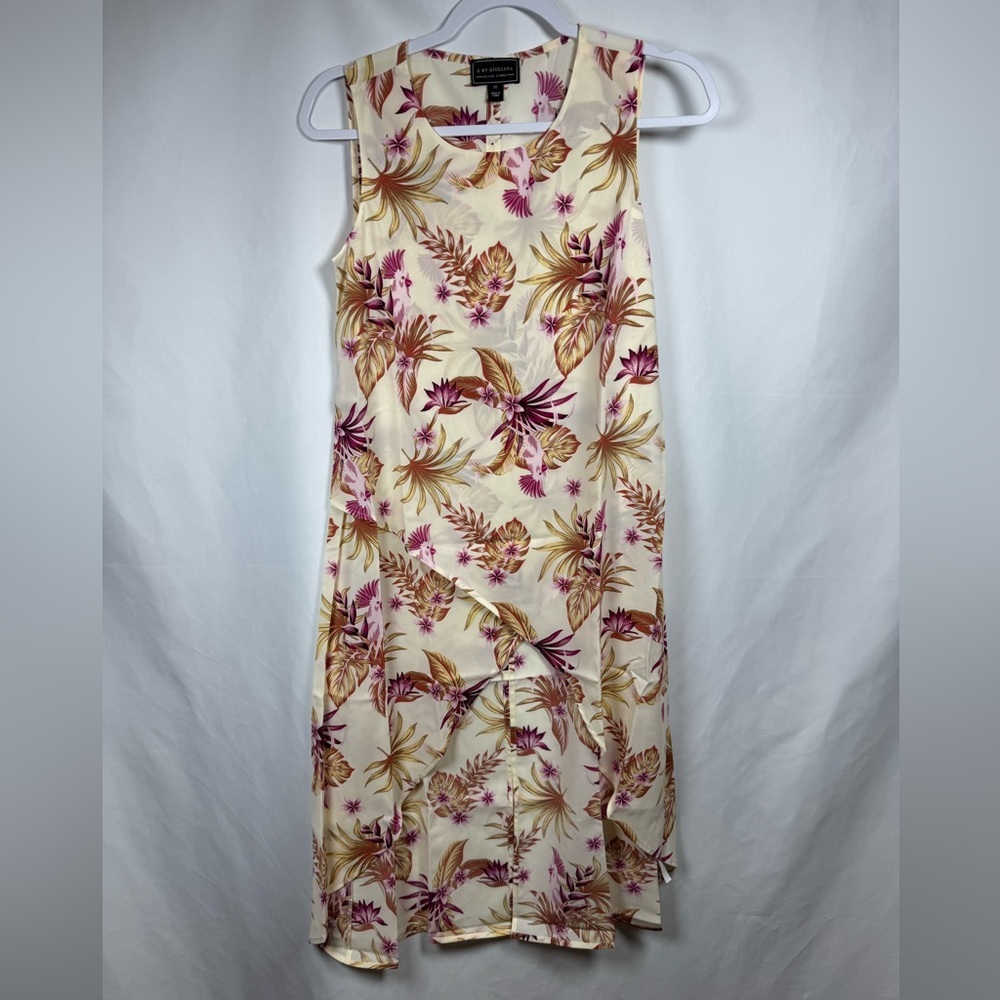 G By Guliana Black Label Sleeveless Printed Dress Xs